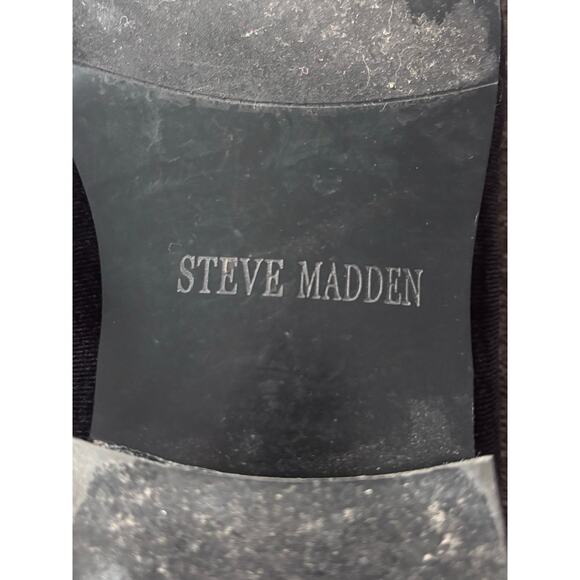 Steve Madden Laight Velvet Loafers Black Size 9 Classic Luxurious Elegent main image 8